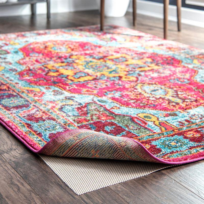 Nuloom Beau Comfort Standard Indoor Area Rug Pad, Round 6', White
