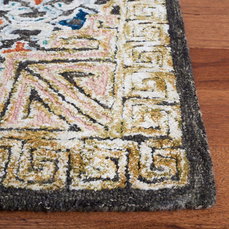 Aspen APN294 Hand Tufted Area Rug - Blue/Taupe - 8'9"x11'9" - Safavieh.