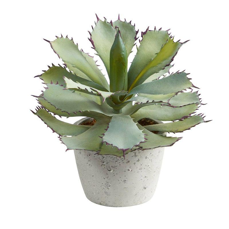 Luminous Summer Succulent 13" Potted Artificial Plant with Lights