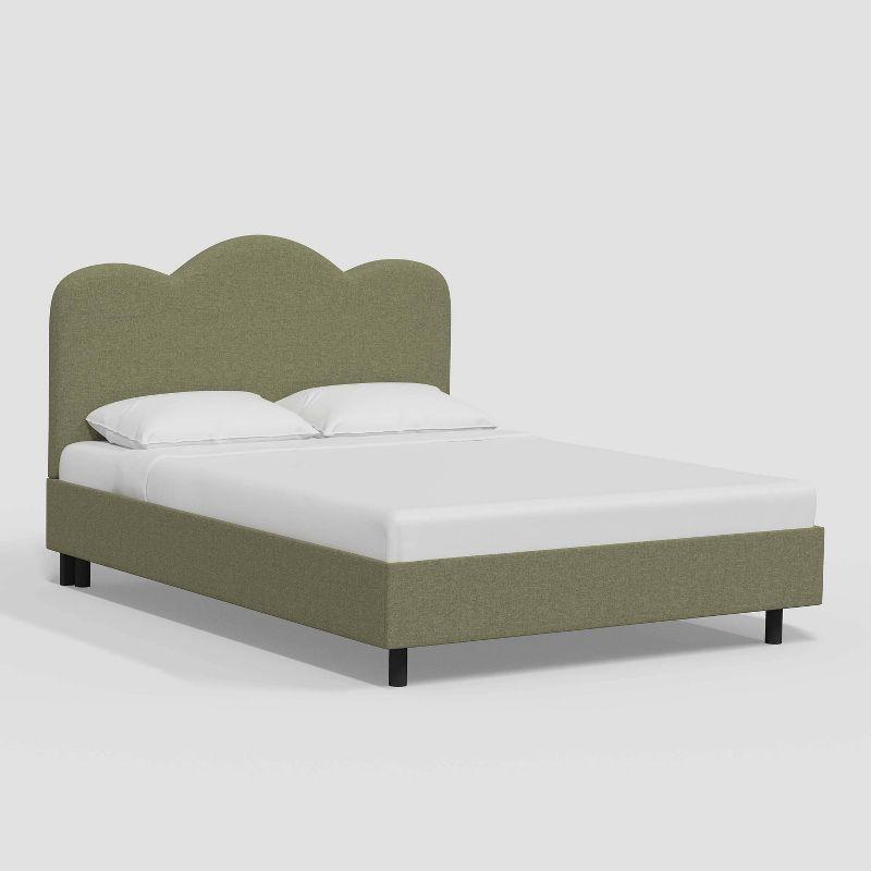 Mino Platform Bed - Sage Linen / Full