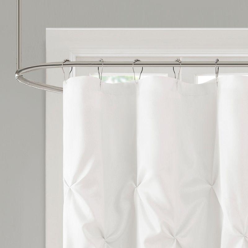 Madison Park Laurel Tufted Semi-Sheer Shower Curtain