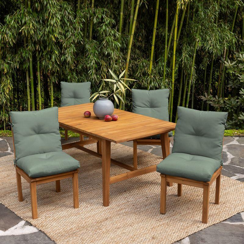 ARDEN Arden earthFIBER Plush Modern Tufted Polyfill Dining Chair Cushion, 21 x 40 (Set of 2)