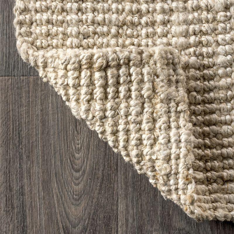 Pata Hand Woven Chunky Jute Indoor Area Rug - JONATHAN Y