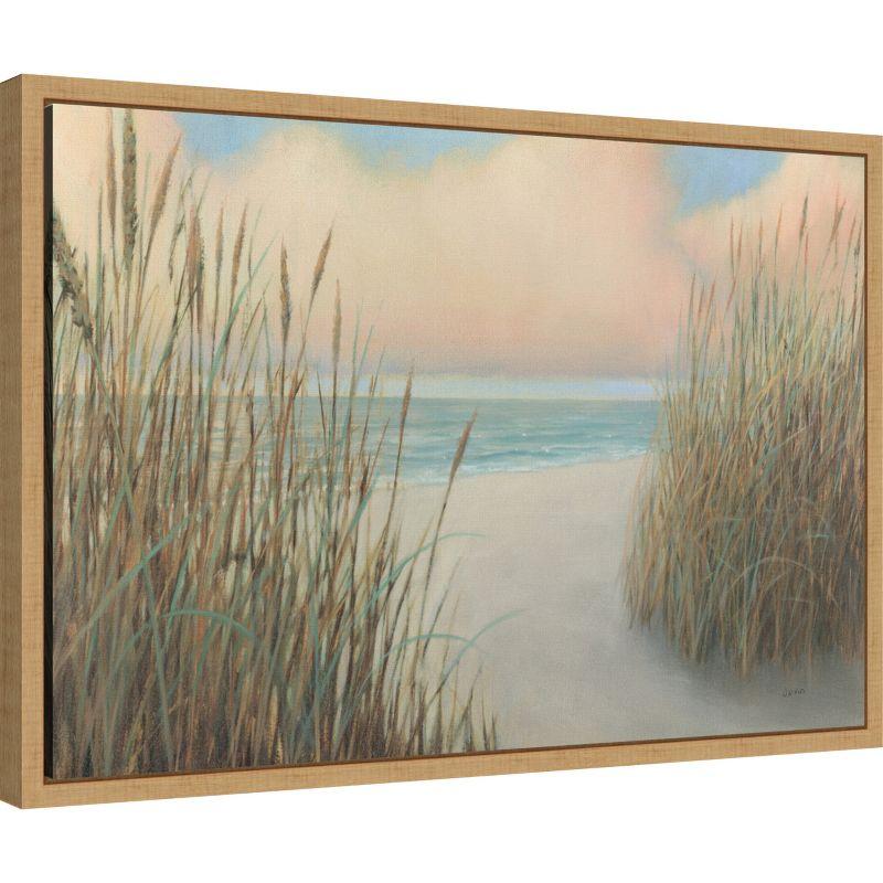 Amanti Art Beach Trail I by James Wiens Canvas Wall Art Print Framed 23-in. x 16-in.