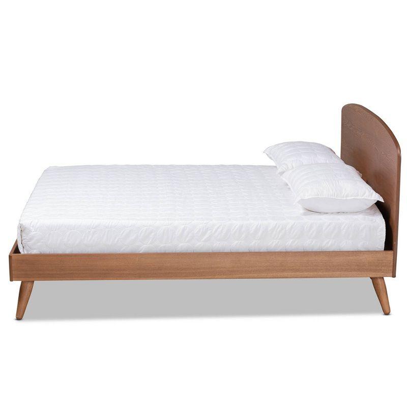 Keagan Transitional Platform Bed Brown - Baxton Studio