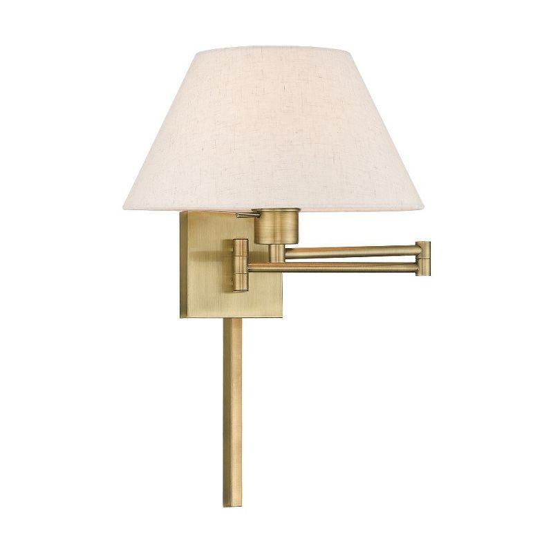 Livex Lighting 1 - Light Wall Light in  Antique Brass