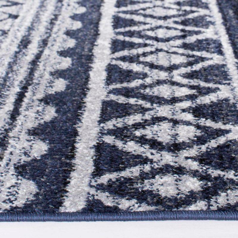 Adirondack ADR119 Machine Made Indoor Accent Rug - Ivory/Navy - 2'-6"x4' - Safavieh