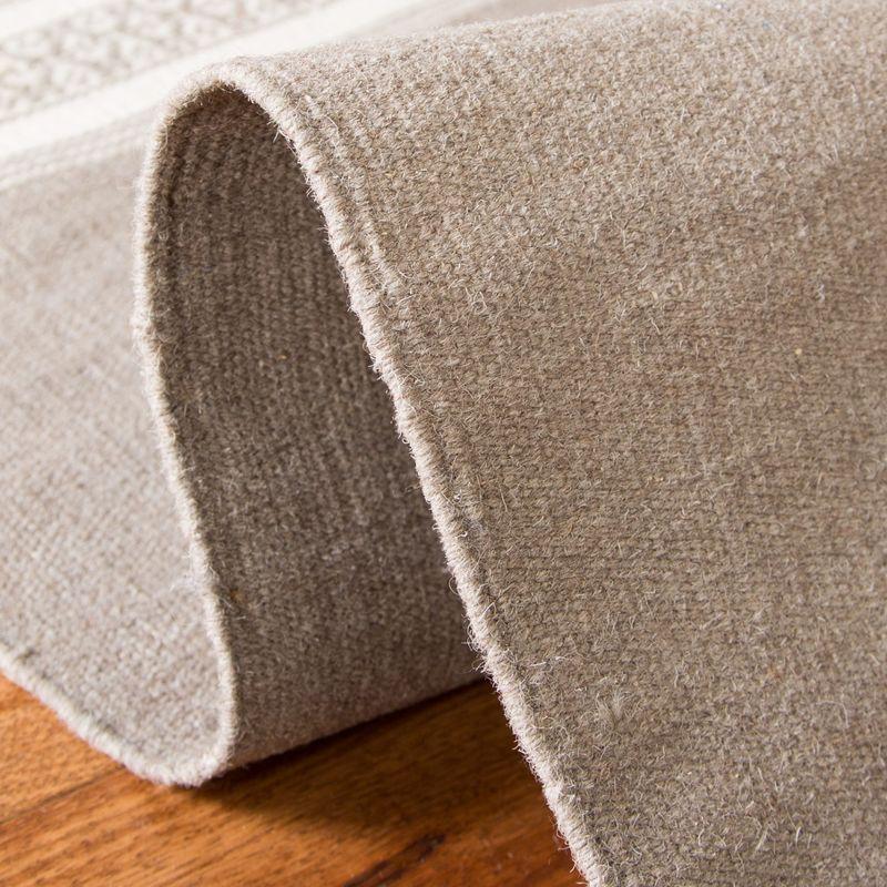 Dhurries DHU601 Hand Woven Area Rug - Light Brown - 5'x8' - Safavieh.