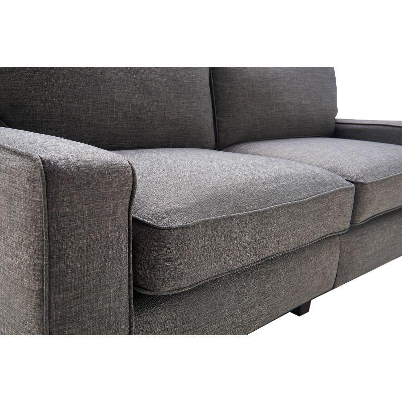 Serta Palisades 61" Track Arm Sofa, Easy Care Fabric, Soft Pillow Back, Pocket Coil Seat Cushions