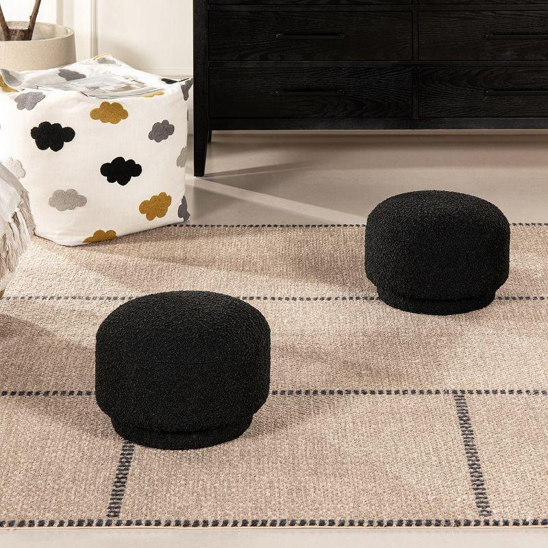 Jennifer Taylor Home Fuji 15" Mushroom Modern Footstool Ottoman