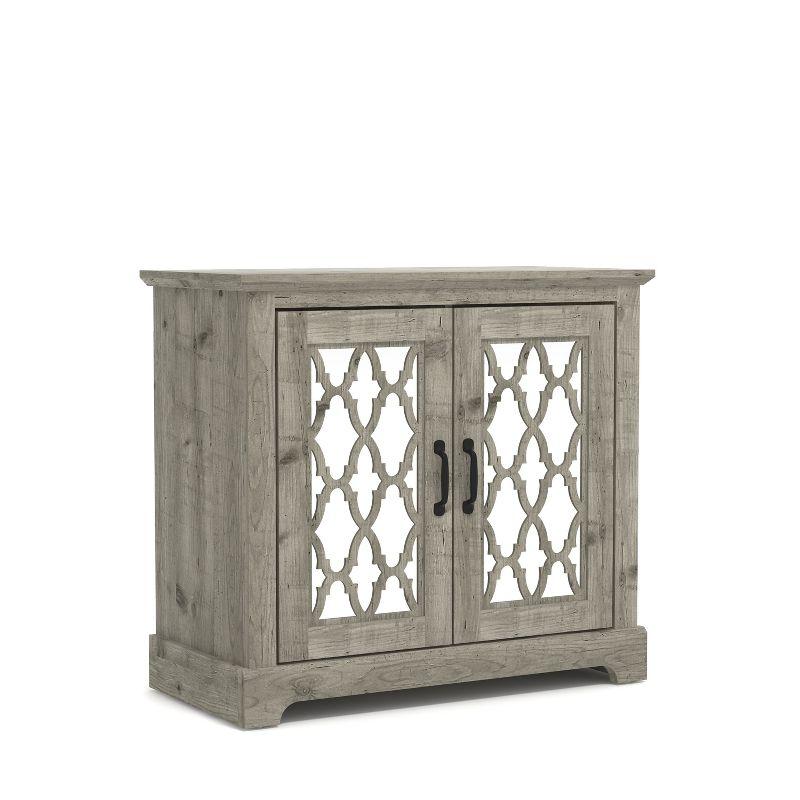 Mexican Grey Freestanding Office Accent Cabinet