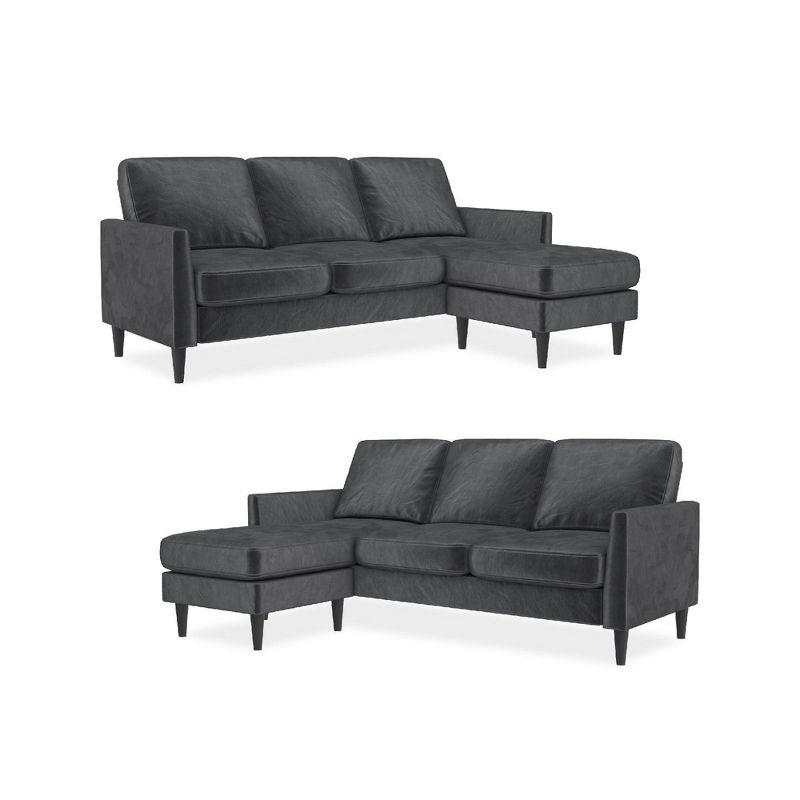 Winston 81.5" Wide Reversible Sofa & Chaise with Ottoman