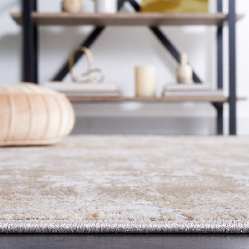 Continental CON112 Power Loomed Indoor Area Rug - Light Beige/Beige - 8'x10' - Safavieh