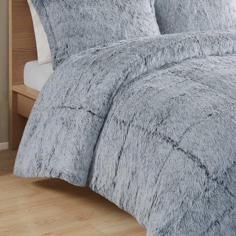 Malea Shaggy Faux Fur Comforter Mini Set