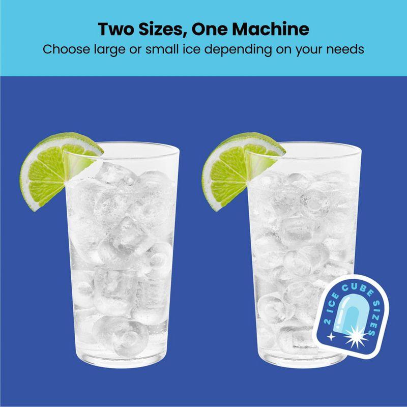 Iceman Dual-Size Countertop Bullet Ice Machine w/ 1.3lb Capacity - Stainless Steel