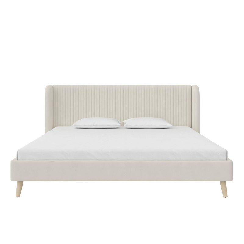 Novogratz Holly King Size Upholstered Platform Bed