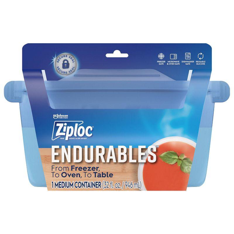 Ziploc Endurables Reusable Silicone Food Storage Container - Medium - 32 fl oz