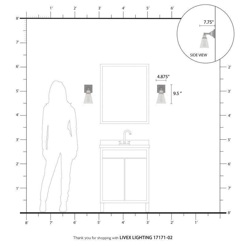 Livex Lighting Mission 1 - Light Sconce in  Polished Brass