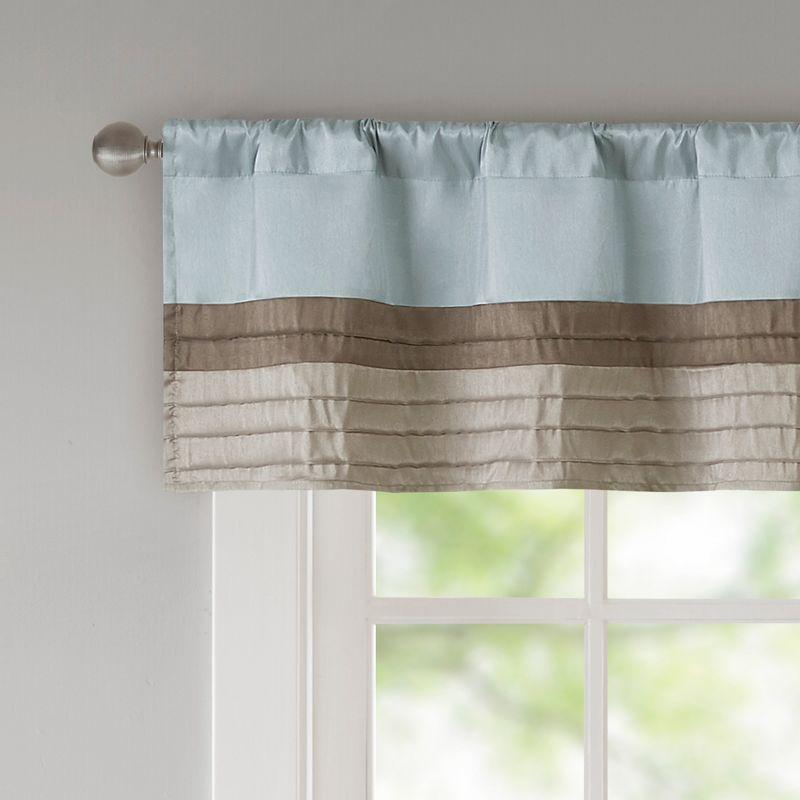 Madison Park Amherst Polyoni Pintuck Single Window Valance