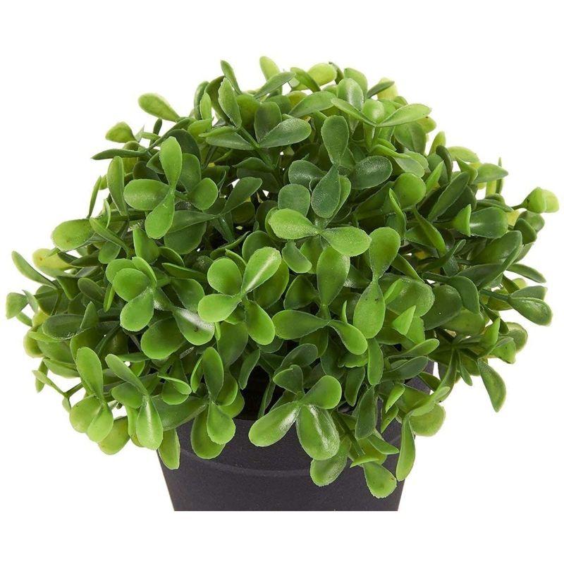 Juvale 3 Pack Mini Artificial Potted Fake Plants for Home Decor, Indoor Small Faux Topiaries for Room, Office Desk, Bathroom Greenery Decorations