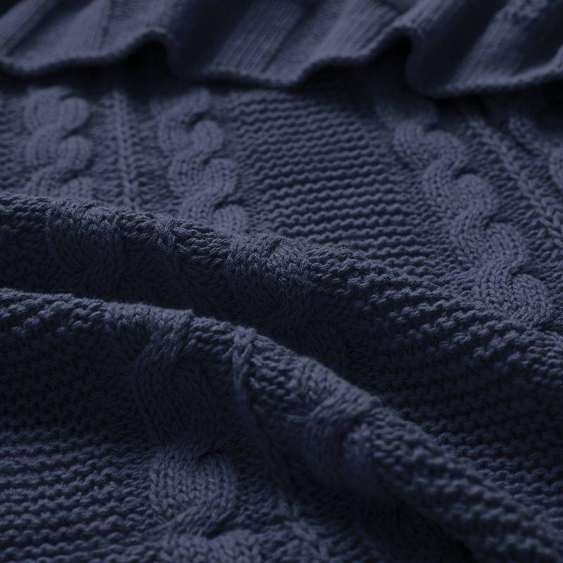 VCNY Dublin Cable Knit Throw Blanket, 50" x 70"