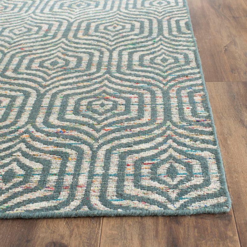 Straw Patch Hand Knotted Geometric Rug