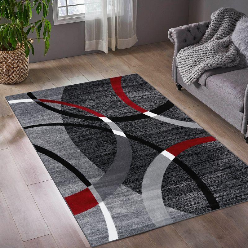 Luxe Weavers Modern Geometric Stain Resistant Area Rug