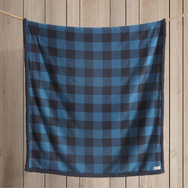 Eddie Bauer Eddie Bauer Cabin Plaid Flannel/Sherpa Throw Blanket