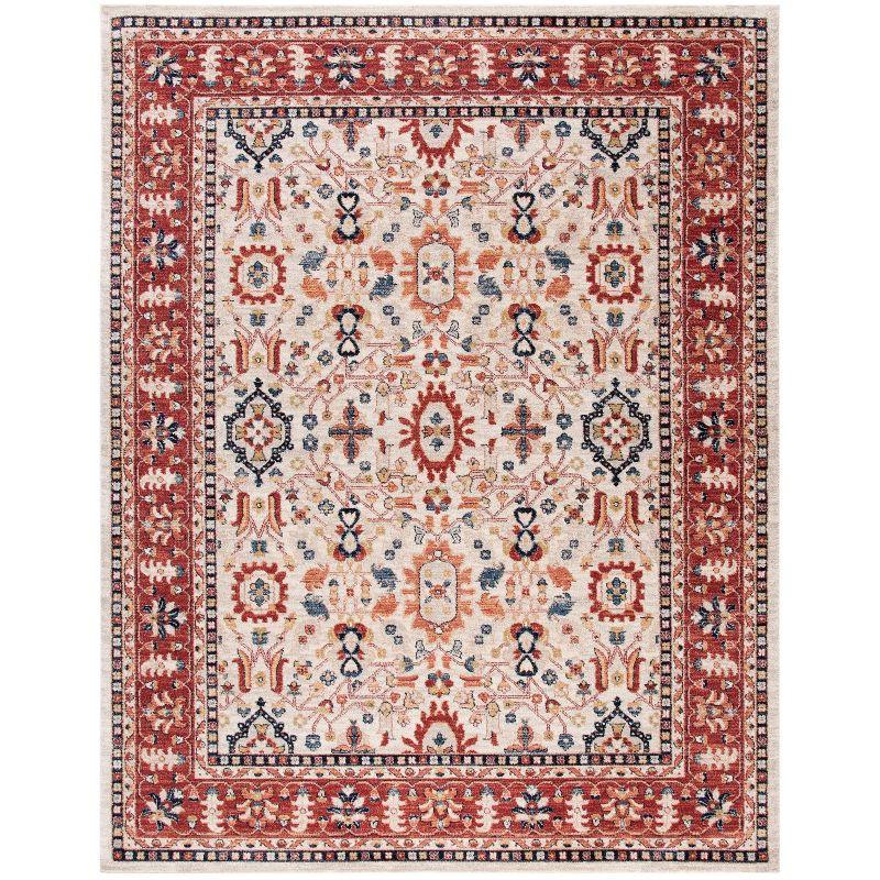 Charleston CHL412 Loomed Indoor Area Rug - Ivory/Red - 8'x10' - Safavieh