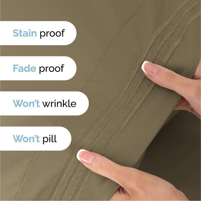 4 Piece Sheet Set Premium Cooling, Soft & Wrinkle Free Sheet Set