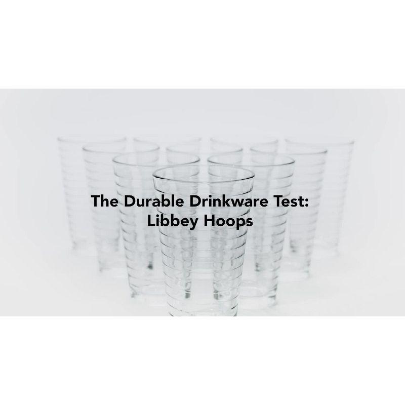 Textiles Hub Hoops 16-Piece Tumbler And Rocks Glass Set