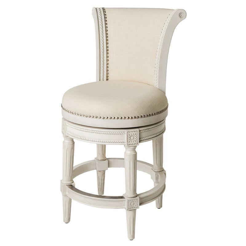 Maven Lane Pullman Counter Stool with Fabric Upholstery