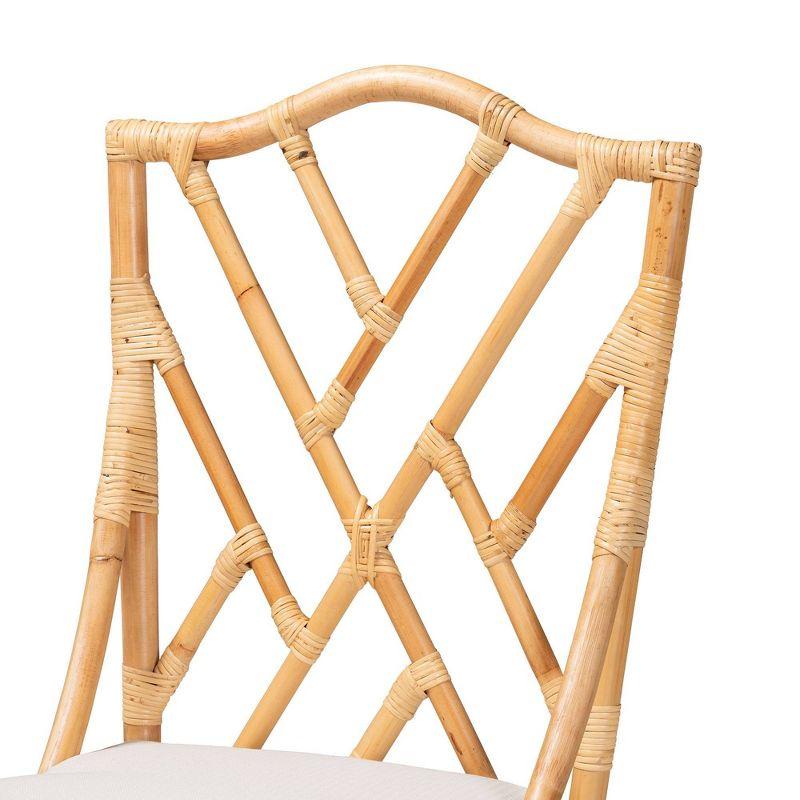 Sonia Rattan Chair Natural/White - bali & pari