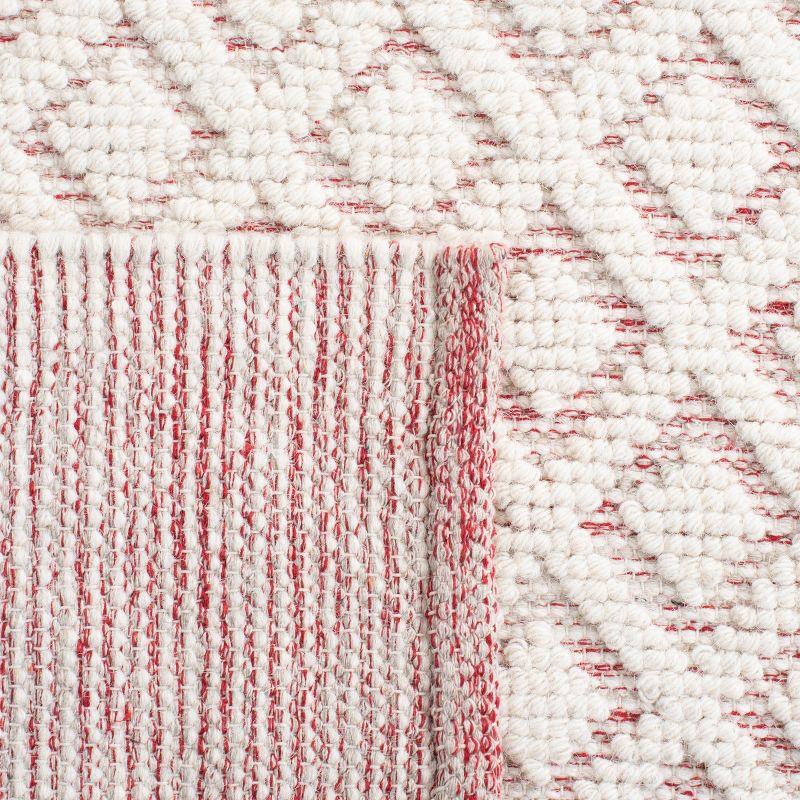 Vermont VRM304 Hand Woven Indoor Area Rug - Ivory/Red - 9'x12' - Safavieh