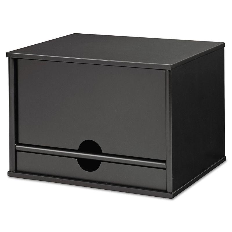 Victor Midnight Black Desktop Organizer