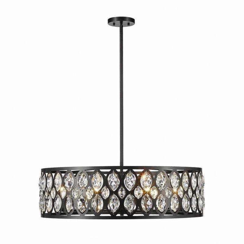 Z-Lite Dealey 8 - Light Chandelier in  Matte Black