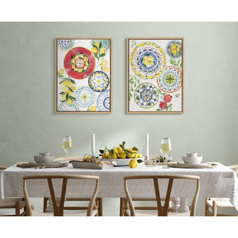 18" x 24" Sylvie Positano by Patricia Shaw: Modern Kitchen Decor Set - Kate & Laurel All Things Decor