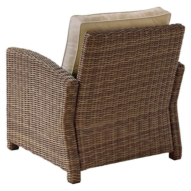 Bradenton Sand Wicker Outdoor Armchair with Cushion