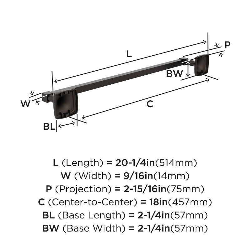 Amerock Stature Oil-Rubbed Bronze 18 inch (457mm) Towel Bar