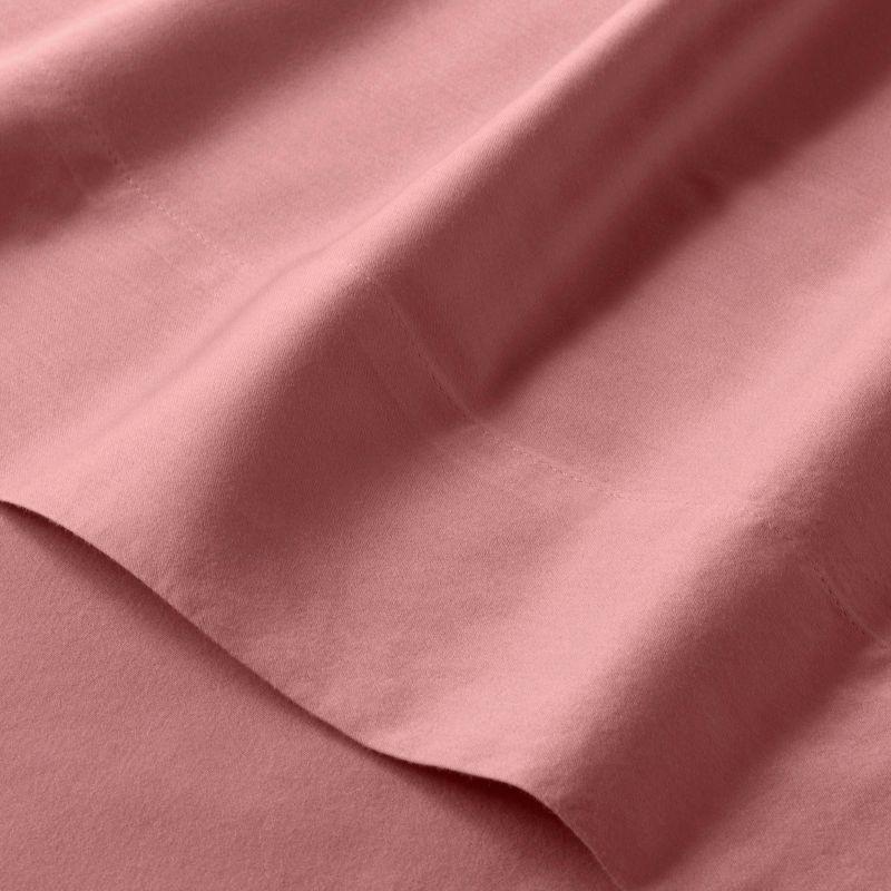 500 Thread Count Washed Supima Sateen Solid Sheet Set - Casaluna™