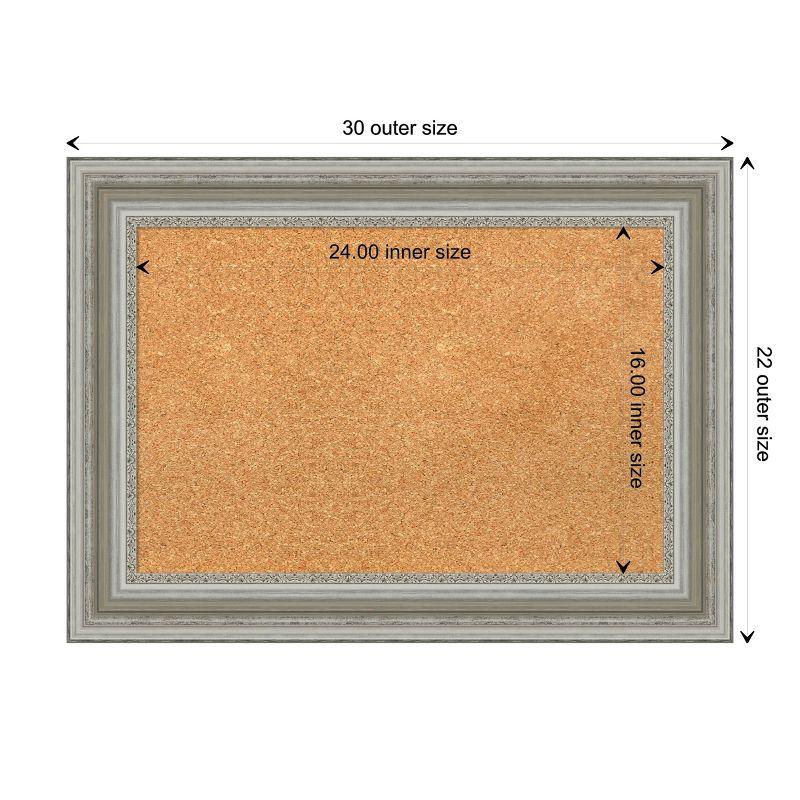 Amanti Art Parlor Framed Corkboard, Natural Cork