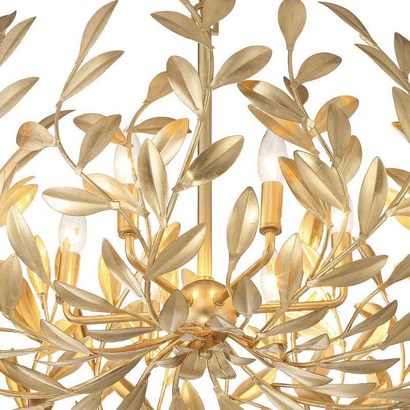 Crystorama Lighting Broche 6 - Light Chandelier in  Antique Gold