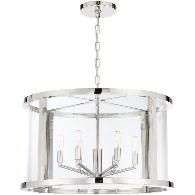 Crystorama Lighting Devon 6 - Light Chandelier in  Polished Nickel