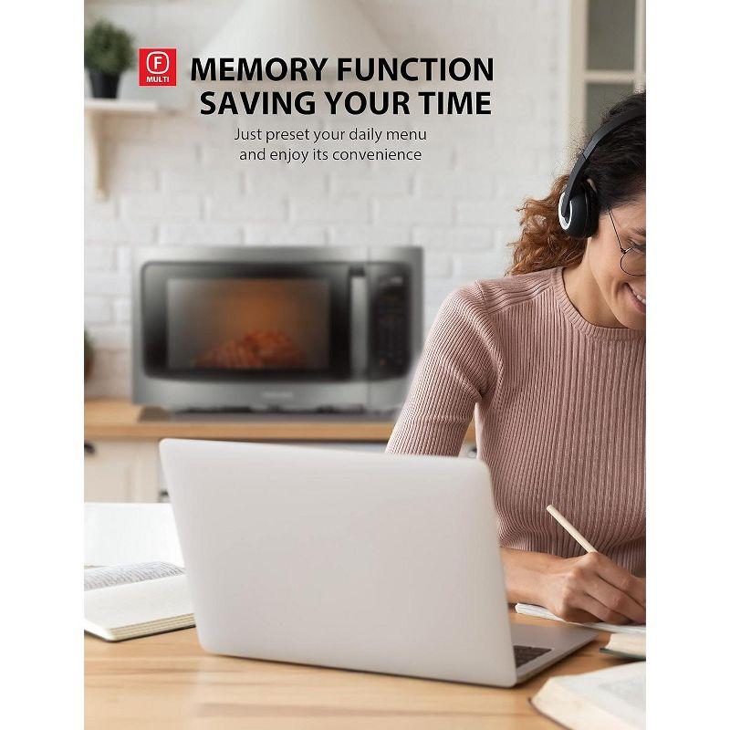 Toshiba TOSHIBA 1.6 Cu.ft Countertop Microwave Oven, Inverter, Smart Sensor, 13.6" Turntable, 1250W, Silver ML-EM45PIT(SS)