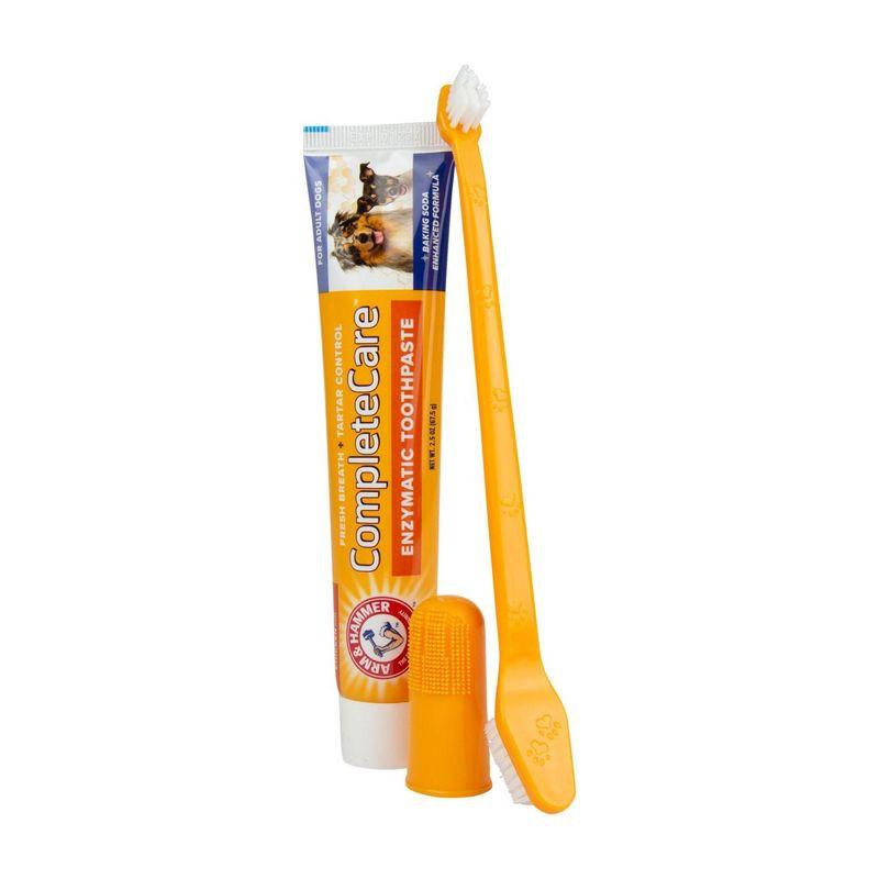 Arm & Hammer Complete Care Adult Dog Dental Kit - 2.5oz/2ct