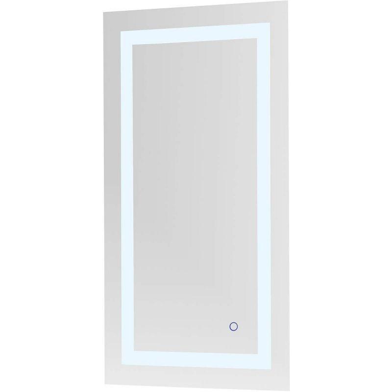 Elegant Lighting Helios 20in x 36in Hardwired LED mirror with touch sensor and color changing temperature 3000K/4200K/6400K