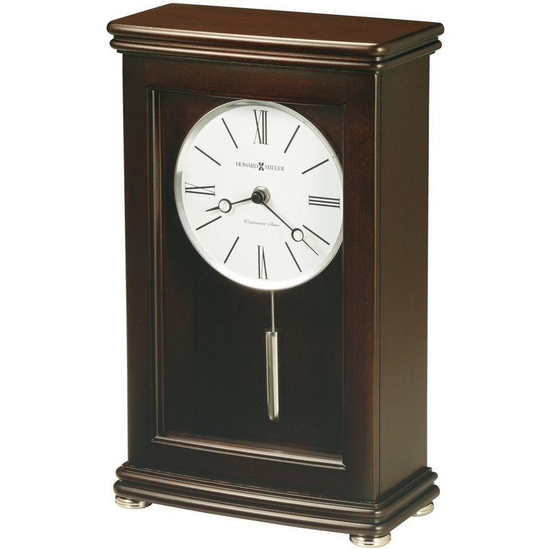 Modern & Contemporary Roman Numeral Wood Quartz Movement / Crystal Tabletop Clock in Espresso