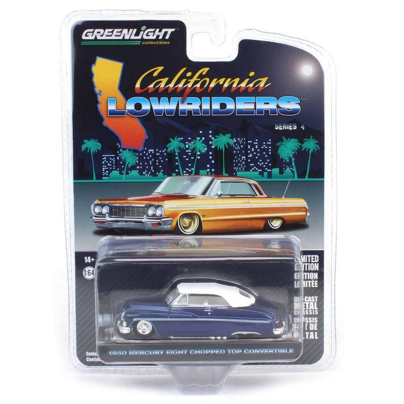 1/64 1950 Mercury Eight Chopped Top Convertible, California Lowriders 63050-B