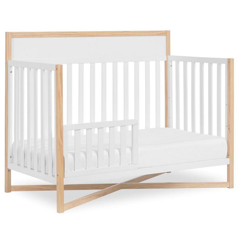 Dream On Me Owen 5-in-1 Convertible Crib, Vintage White Oak