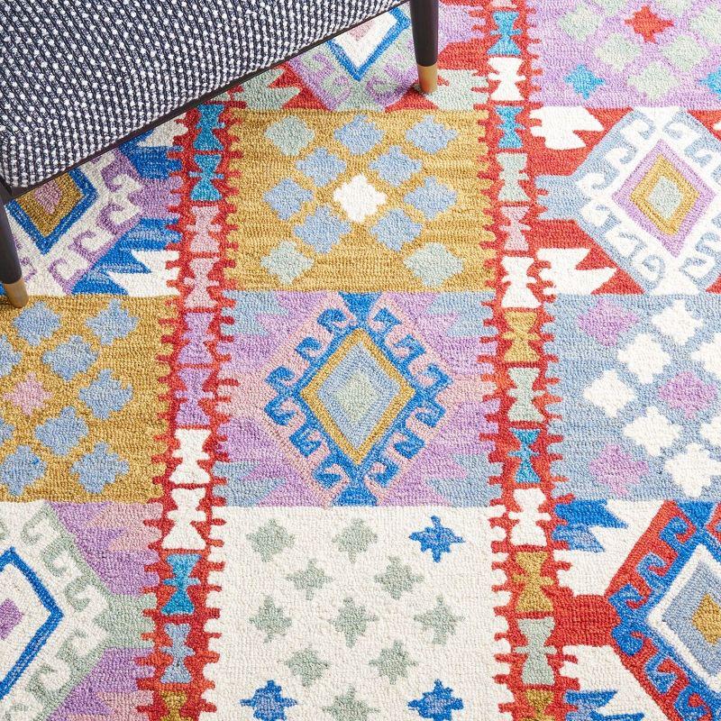 Aspen APN409 Hand Tufted Area Rug - Red/Ivory - 8'x10' - Safavieh.